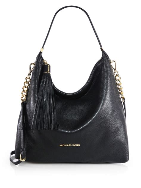 michael kors black shoulder purse